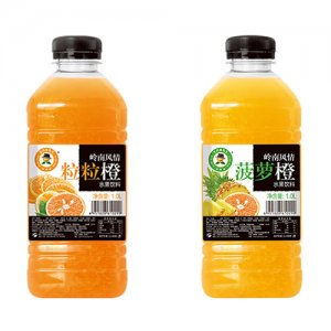 1L×12粒粒橙、菠萝橙水果饮料