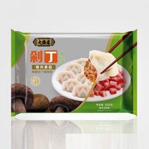 大桥道剁丁水饺500克香菇水饺