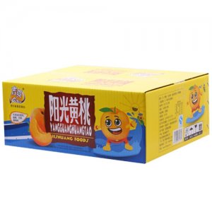 吉爽阳光黄桃罐头箱装