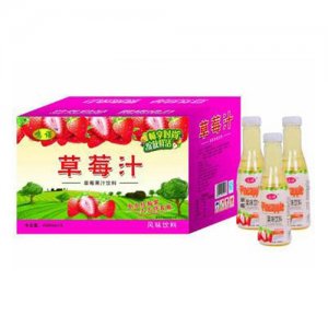 鸣诺草莓汁风味饮料450ml×15