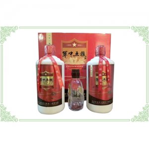 后勤军中五粮红瓶