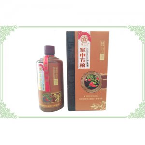 后勤军中五粮黄瓶
