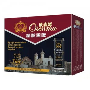 欧森姆精酿黑啤酒500mlx10罐