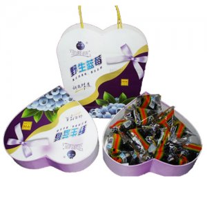 北纬52°野生蓝莓果干250g心形果干礼盒装