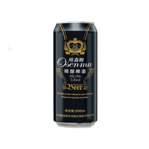欧森姆精酿啤酒500ml（黑罐）