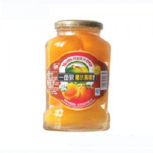 500g一亩泉黄桃罐头