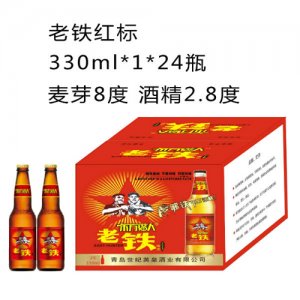 东方猎人老铁红标330ml1×24瓶