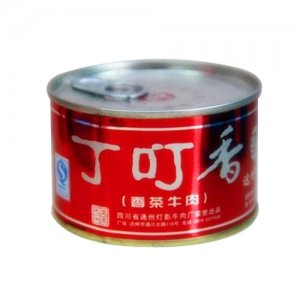 叮丁香香茶牛肉罐头