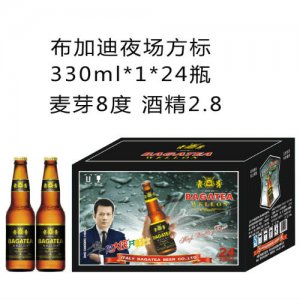 布加迪夜场啤酒方标330ml1×24