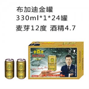 布加迪夜场啤酒金罐330ml1×24