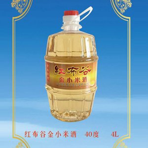 酉源红布谷金小米酒40°4L浓香型白酒