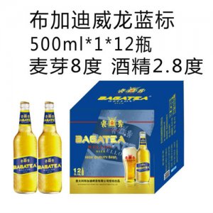 布加迪夜场啤酒蓝标500ml1×12