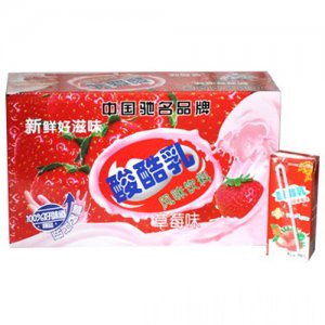 德洋酸酸乳草莓味风味饮料