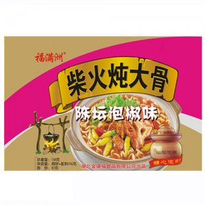 福满洲柴火炖大骨陈坛泡椒味118g