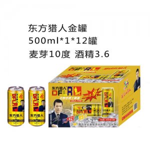 东方猎人夜场啤酒金罐500ml1×12