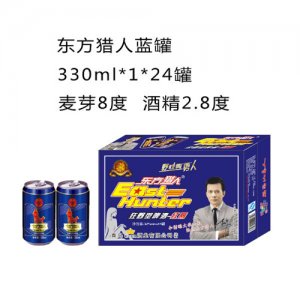 东方猎人夜场啤酒蓝罐330ml1×24