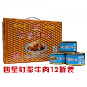 达州四星灯影牛肉12听装