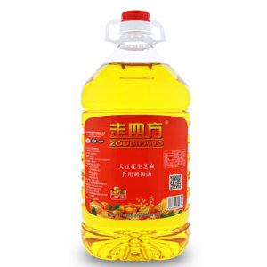 走四方大豆花生芝麻食用调和油5L