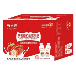 甄乐滋酵素果粒酸奶饮品 草莓