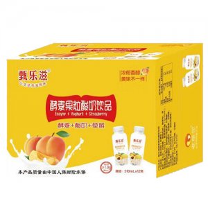 甄乐滋酵素果粒酸奶饮品 黄桃