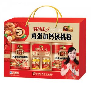 天芝元鸡蛋加钙核桃粉红色礼盒装