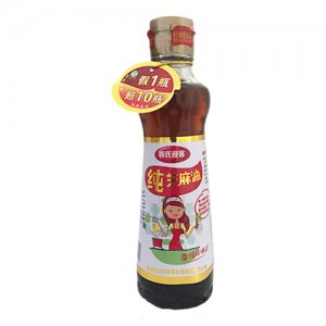 韩氏迎客纯芝麻油180ml