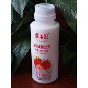 甄乐滋酵素果粒酸奶饮品 草莓310ml