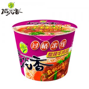 稻花香过桥米线酸辣牛肉味六桶装