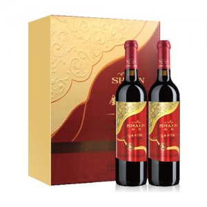 葡萄酒红色礼盒