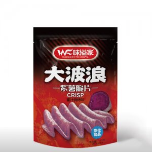 味溢家大波浪紫薯脆片蜜汁烧烤味40克