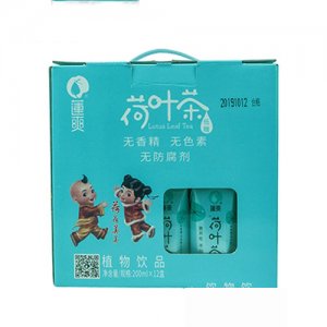 莲爽荷叶茶饮料200mlx12盒