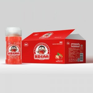 团友我要吃肉肉草莓果粒果汁400mlX15