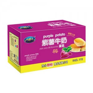 小财主紫薯牛奶蛋糕2千克（箱）