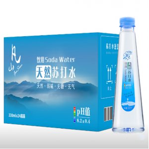 凡山天然苏打水330mlx24瓶装