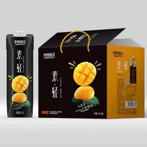 牛顿农场素轻芒果味复合果汁饮品1Lx6瓶