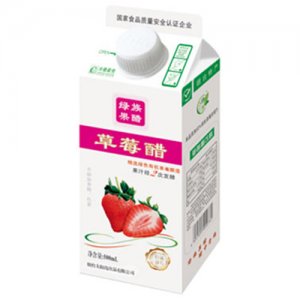 太阳岛 屋顶盒草莓醋500ml
