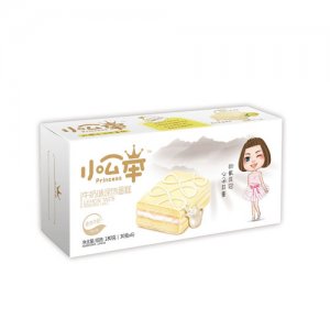 喜盈盈小公举白色巧克力蛋糕牛奶味6枚装