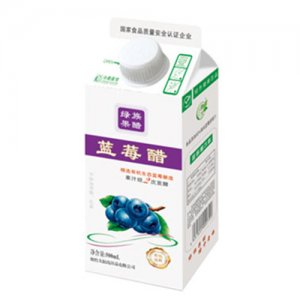 太阳岛 屋顶盒蓝莓醋500ml