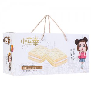 喜盈盈小公举白色巧克力蛋糕牛奶味1020g