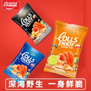 喜盈盈深海三文鱼片烧烤味25g袋装