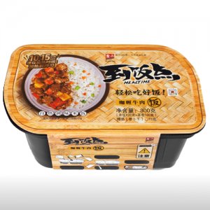 紫山到饭点咖喱牛肉自热米饭300g