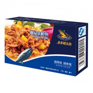 多多罐头鱼油浸金枪鱼纸盒装