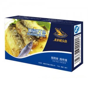 多多罐头鱼油浸沙丁鱼纸盒装