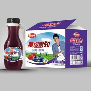 新雨瑞果缘果知蓝莓+树莓果汁饮料