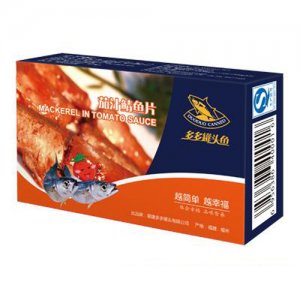 多多罐头鱼茄汁鲭鱼片纸盒装