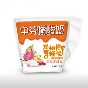 中芬芬嚼酸奶火龙果黄桃藜麦