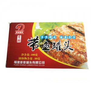 多多香辣带鱼罐头