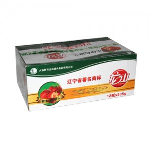 12瓶×635g糖水草莓罐头
