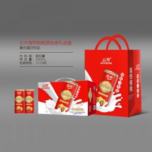 云升高钙核桃烫金版礼品盒