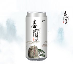 泰山传说原浆白啤酒12°500ml易拉罐